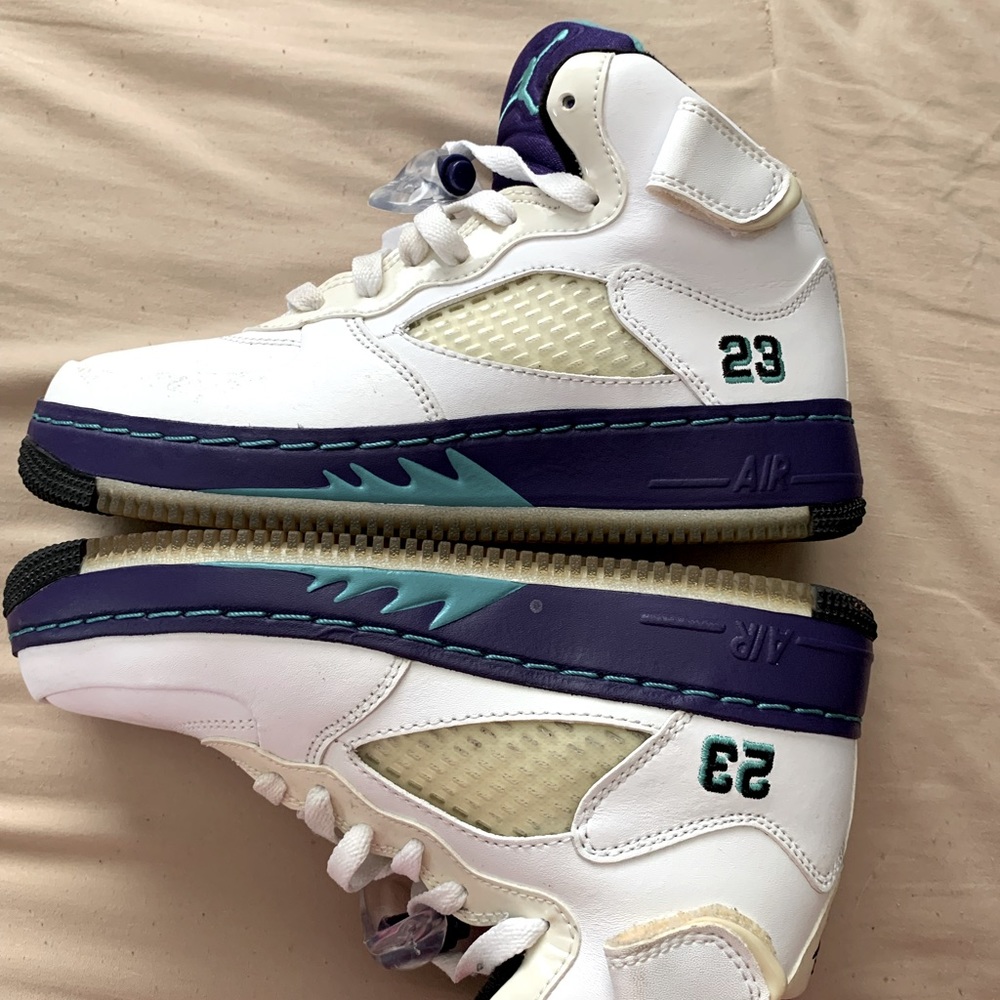 Nike Air Jordan Fusion 5 White/Grape (2010) (407334-102)